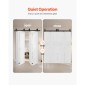 VEVOR Bi-folding Sliding Door Barn Hardware Track Kit, 52" Top Mount Track Kit, σύρεται ομαλά και αθόρυβα, βαρέως τύπου, εύκολο στην εγκατάσταση, κατάλληλο για τέσσερις πόρτες ντουλαπιών 12" ντουλαπιών πλυντηρίου ρούχων (Δεν περιλαμβάνονται)