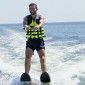 Θαλάσσιο σκι VEVOR 150 εκ. / 59 ίντσες, Θαλάσσιο σκι με ρυθμιζόμενα πέταλα X-7 & πλάκα πίσω δακτύλου με επένδυση, Υψηλής γυαλάδας UV επίστρωση Waterskis Combo για Ενήλικες έως 136 κιλά