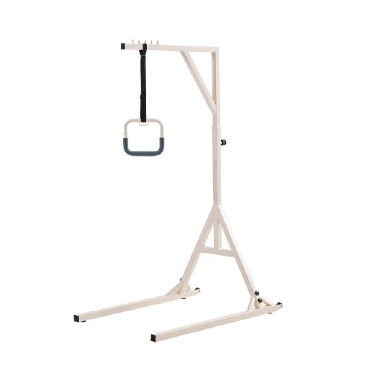 VEVOR Trapeze Bar για κινητικότητα κρεβατιού, ρυθμιζόμενο ύψος τραπεζοειδούς κρεβατιού με 2 τροχούς, 350LBS Weight Capacity Heavy Duty Pull Up Assist Bar με βάση δαπέδου για ηλικιωμένους, ανάπηρους, κατάκοιτους ασθενείς