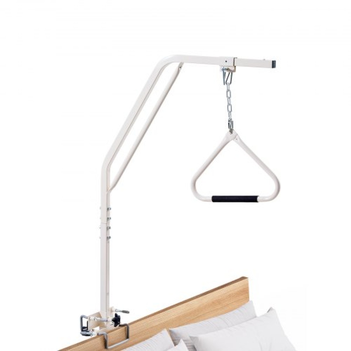 VEVOR Trapeze Bar for Bed Mobility, Medical Trapeze Bed with Clamps & Metal Chain, 250LBS Weight Capacity Pull Up Assist Bar για ηλικιωμένους και άτομα με ειδικές ανάγκες, Ιδανική για φροντίδα στο σπίτι, νοσοκομεία, γηροκομεία