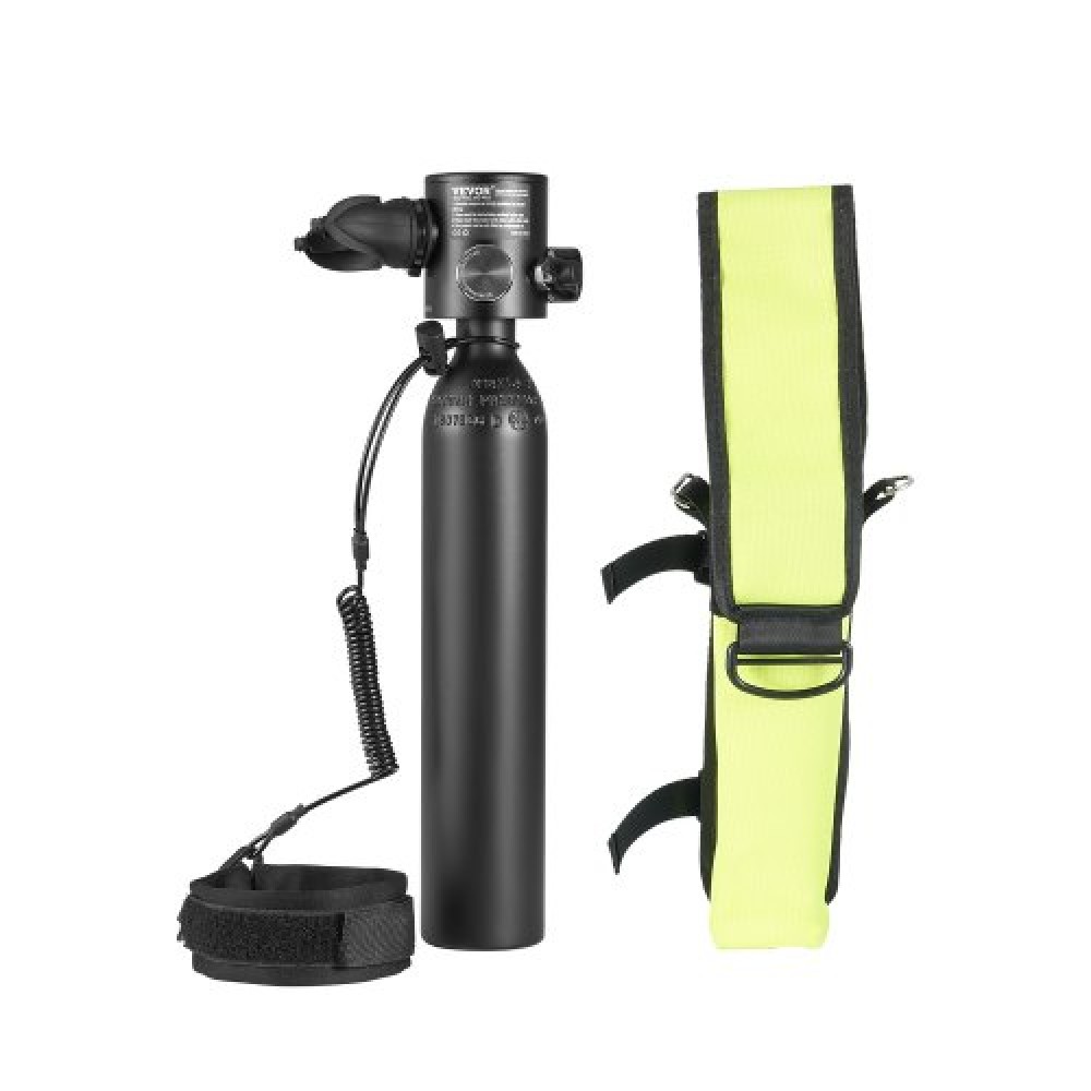 VEVOR 0.5L Scuba Tank 98.43 ft Diving Depth Lung Tank Kit for Exploration