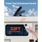 Ανεμιστήρας VEVOR RV, 14 ιντσών ανεμιστήρα οροφής RV 12V, ισχυρός αναστρέψιμος ανεμιστήρας 10 ταχυτήτων με τηλεχειριστήριο, ενσωματωμένος κινητήρας συνεχούς ρεύματος, ηλεκτρικό επάνω καπάκι, λεπίδα ανεμιστήρα 12 ιντσών, χωράει ανοίγματα οροφής 14 x 14 ιντ