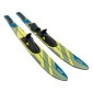 Θαλάσσιο σκι VEVOR 170,2 εκ. / 67 ιντσών, Θαλάσσιο σκι με ρυθμιζόμενα πέταλα X-9 & πλάκα πίσω δακτύλου με επένδυση, Υψηλής γυαλάδας UV επίστρωση Waterskis Combo για ενήλικες έως 136 κιλά