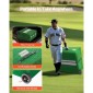 VEVOR Pitching Mound, Portable Baseball Pitcher's Mound, 90 in II Indoor Outdoor Pitching Practice and Training Equipment, Softball Pitching Aid with Antifade Turf, Pitching Rubber, Carry Handles
