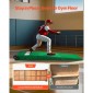 VEVOR Pitching Mound, Portable Baseball Pitcher's Mound, 90 in II Indoor Outdoor Pitching Practice and Training Equipment, Softball Pitching Aid with Antifade Turf, Pitching Rubber, Carry Handles