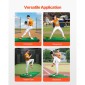 VEVOR Pitching Mound, Portable Baseball Pitcher's Mound, 90 in II Indoor Outdoor Pitching Practice and Training Equipment, Softball Pitching Aid with Antifade Turf, Pitching Rubber, Carry Handles