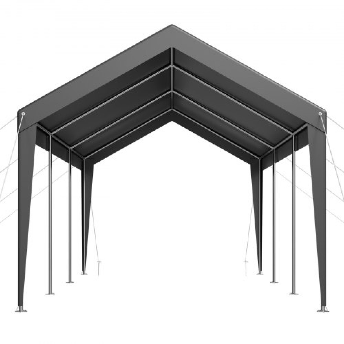 VEVOR Carport, 10 x 20 FT υπαίθριος θόλος αυτοκινήτου, πόσιμο υπόστεγο, γαλβανισμένο βαρέως τύπου στέγαστρο αυτοκινήτου, ανθεκτικό στην υπεριώδη ακτινοβολία & αδιάβροχο, προστασία για όλες τις εποχές, υπόστεγο αποθήκευσης για μοτοσικλέτα σκάφους αυτοκ
