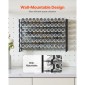 Organizer για ντουλάπι VEVOR Spice Rack, Organizer μπαχαρικών με 72 άδεια βάζα μπαχαρικών, καπάκια, ετικέτες μπαχαρικών και ολοκληρωμένο σετ χωνιού, οργάνωση καρυκευμάτων για πάγκο, κουζίνα, ντουλάπι, ντουλάπι, 23x16 in