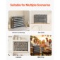 Organizer για ντουλάπι VEVOR Spice Rack, Organizer μπαχαρικών με 72 άδεια βάζα μπαχαρικών, καπάκια, ετικέτες μπαχαρικών και ολοκληρωμένο σετ χωνιού, οργάνωση καρυκευμάτων για πάγκο, κουζίνα, ντουλάπι, ντουλάπι, 23x16 in