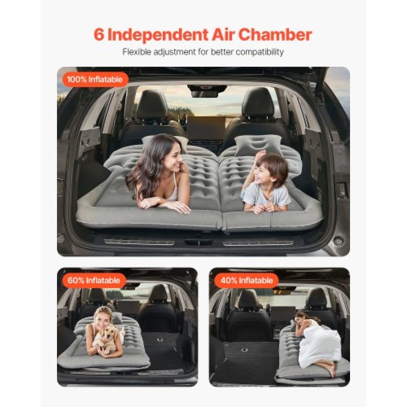 VEVOR Car Air Mattress Inflatable Car Camping Travel Sleeping Bed SUV MPV Sedan