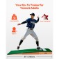 VEVOR Pitching Mound, Portable Baseball Pitcher's Mound, 85 in Indoor Outdoor Pitching Practice and Training Equipment, Softball Pitching Mound with Antifade Turf, Pitching Rubber, Ρυθμιζόμενη βάση