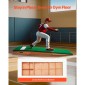 VEVOR Pitching Mound, Portable Baseball Pitcher's Mound, 85 in Indoor Outdoor Pitching Practice and Training Equipment, Softball Pitching Mound with Antifade Turf, Pitching Rubber, Ρυθμιζόμενη βάση