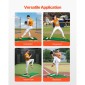 VEVOR Pitching Mound, Portable Baseball Pitcher's Mound, 85 in Indoor Outdoor Pitching Practice and Training Equipment, Softball Pitching Mound with Antifade Turf, Pitching Rubber, Ρυθμιζόμενη βάση