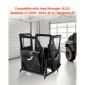 VEVOR Jeep Door Storage Cart, 4 Doors Moveable Storage Cart Rack with Thickened Rubber Cushion, Sturdy Door Door Cart Cart Fit for Jeep Wrangler JK JL/Gladiator JT 2007- 2023 JK JL / Gladiator JT