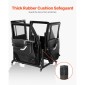 VEVOR Jeep Door Storage Cart, 4 Doors Moveable Storage Cart Rack with Thickened Rubber Cushion, Sturdy Door Door Cart Cart Fit for Jeep Wrangler JK JL/Gladiator JT 2007- 2023 JK JL / Gladiator JT