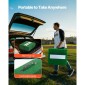 VEVOR Pitching Mound, Portable Baseball Pitcher's Mound, 77 in IIdoor Outdoor Pitching Practice and Training Equipment, Softball Pitching Aid with Antifade Turf, Pitching Rubber, Carry Handles