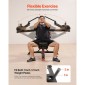 VEVOR Inclin Chest Fly and Rear Delt Fly Machine, 450 LBS Chest Machine, Ρυθμιζόμενο σετ πάγκων στήθους γυμναστικής, οικιακός εξοπλισμός γυμναστικής για μηχάνημα προπόνησης δύναμης άνω μέρους σώματος