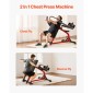 VEVOR Inclin Chest Fly and Rear Delt Fly Machine, 450 LBS Chest Machine, Ρυθμιζόμενο σετ πάγκων στήθους γυμναστικής, οικιακός εξοπλισμός γυμναστικής για μηχάνημα προπόνησης δύναμης άνω μέρους σώματος