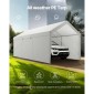 VEVOR Carport, 12 x 20 FT υπαίθριο κουβούκλιο αυτοκινήτου, φορητό υπόστεγο με αφαιρούμενα πλευρικά τοιχώματα και πόρτα, βαρέως τύπου στέγαστρο αυτοκινήτου, ανθεκτικό στην υπεριώδη ακτινοβολία & αδιάβροχο, Προστασία όλων των εποχών για αυτοκίνητο σκάφο