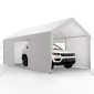 VEVOR Carport, 12 x 20 FT υπαίθριο κουβούκλιο αυτοκινήτου, φορητό υπόστεγο με αφαιρούμενα πλευρικά τοιχώματα και πόρτα, βαρέως τύπου στέγαστρο αυτοκινήτου, ανθεκτικό στην υπεριώδη ακτινοβολία & αδιάβροχο, Προστασία όλων των εποχών για αυτοκίνητο σκάφο