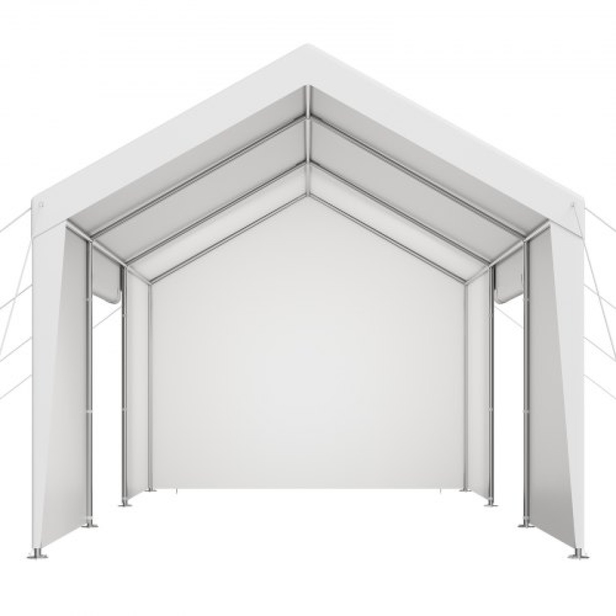 VEVOR Carport, 12 x 20 FT υπαίθριο κουβούκλιο αυτοκινήτου, φορητό υπόστεγο με αφαιρούμενα πλευρικά τοιχώματα και πόρτα, βαρέως τύπου στέγαστρο αυτοκινήτου, ανθεκτικό στην υπεριώδη ακτινοβολία & αδιάβροχο, Προστασία όλων των εποχών για αυτοκίνητο σκάφο