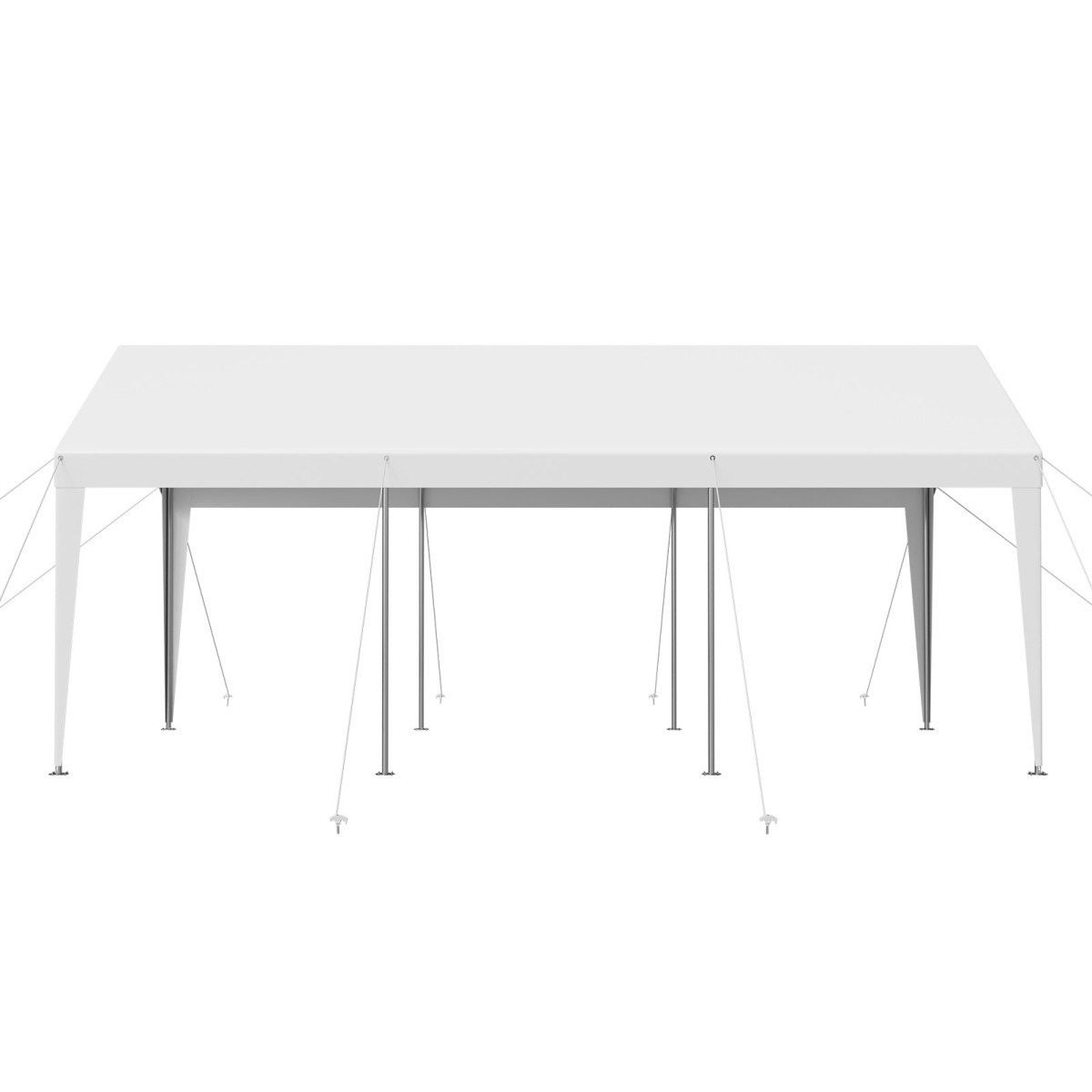 VEVOR Carport, 10 x 20 FT κουβούκλιο εξωτερικού χώρου, πόσιμο υπόστεγο, γαλβανισμένο βαρέως τύπου στέγαστρο αυτοκινήτου, ανθεκτικό στην υπεριώδη ακτινοβολία & αδιάβροχο, προστασία για όλες τις εποχές, υπόστεγο αποθήκευσης για μοτοσυκλέτες σκάφους Λευκ