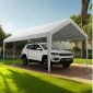 VEVOR Carport, 10 x 20 FT κουβούκλιο εξωτερικού χώρου, πόσιμο υπόστεγο, γαλβανισμένο βαρέως τύπου στέγαστρο αυτοκινήτου, ανθεκτικό στην υπεριώδη ακτινοβολία & αδιάβροχο, προστασία για όλες τις εποχές, υπόστεγο αποθήκευσης για μοτοσυκλέτες σκάφους Λευκ