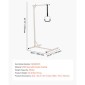 VEVOR Trapeze Bar for Bed Mobility, Heavy-Duty Steel Free Standing Bar Trapeze 250 LBS Weight Capacity, Hospital Bed Pull Up Assist για ηλικιωμένους και άτομα με ειδικές ανάγκες, Ιδανικό για νοσοκομεία, γηροκομείο, φροντίδα στο σπίτι
