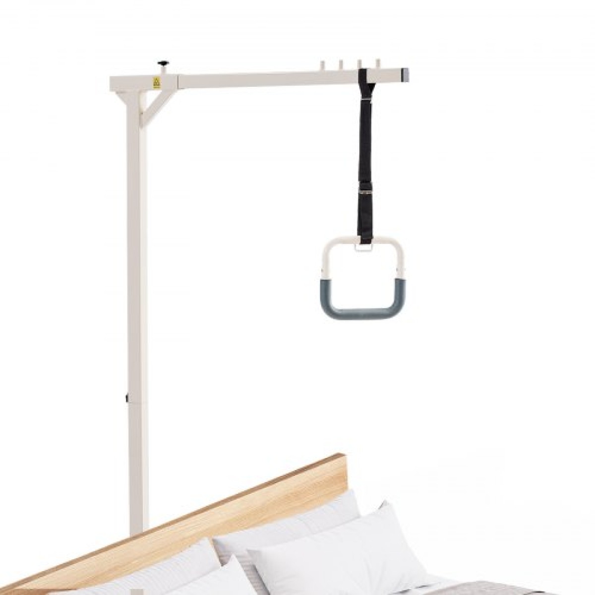 VEVOR Trapeze Bar for Bed Mobility, Heavy-Duty Steel Free Standing Bar Trapeze 250 LBS Weight Capacity, Hospital Bed Pull Up Assist για ηλικιωμένους και άτομα με ειδικές ανάγκες, Ιδανικό για νοσοκομεία, γηροκομείο, φροντίδα στο σπίτι