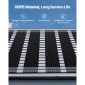VEVOR Solar Pool Heater, 4 x 10 ft HDPE Solar Pool Panel ( 4 Pcs) - Ανθεκτικό και ανθεκτικό στις καιρικές συνθήκες, με πλήρη αξεσουάρ, Universal ηλιακό πάνελ πισίνας–Αυξάνει τη θερμοκρασία του νερού, πάνω και εσωτερική πισίνα