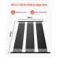 VEVOR Solar Pool Heater, 4 x 10 ft HDPE Solar Pool Panel ( 4 Pcs) - Ανθεκτικό και ανθεκτικό στις καιρικές συνθήκες, με πλήρη αξεσουάρ, Universal ηλιακό πάνελ πισίνας–Αυξάνει τη θερμοκρασία του νερού, πάνω και εσωτερική πισίνα