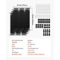 VEVOR Solar Pool Heater, 4 x 10 ft HDPE Solar Pool Panel ( 4 Pcs) - Ανθεκτικό και ανθεκτικό στις καιρικές συνθήκες, με πλήρη αξεσουάρ, Universal ηλιακό πάνελ πισίνας–Αυξάνει τη θερμοκρασία του νερού, πάνω και εσωτερική πισίνα