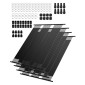 VEVOR Solar Pool Heater, 4 x 10 ft HDPE Solar Pool Panel ( 4 Pcs) - Ανθεκτικό και ανθεκτικό στις καιρικές συνθήκες, με πλήρη αξεσουάρ, Universal ηλιακό πάνελ πισίνας–Αυξάνει τη θερμοκρασία του νερού, πάνω και εσωτερική πισίνα