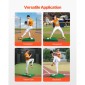 VEVOR Pitching Mound, Φορητό Baseball Pitcher's Mound, 31 indoor Outdoor Pitching Practice and Training Equipment, Softball Pitching Aid with Antifade Turf, Pitching Rubber, Carry Handle