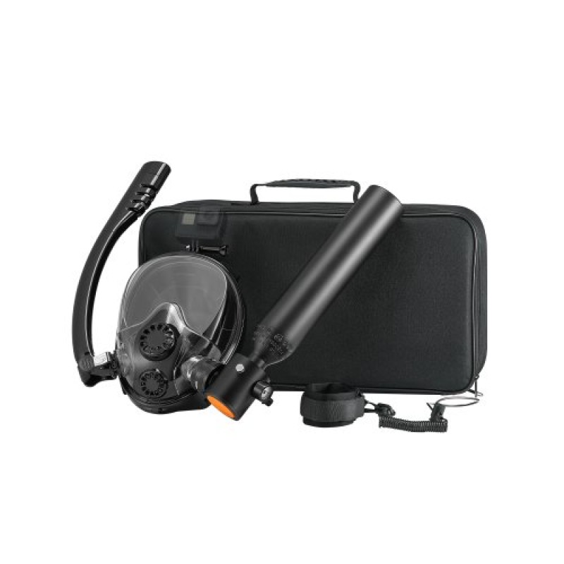 VEVOR 0.5L Scuba Tank 32.81 ft Diving Depth Lung Tank Kit with Snorkel Mask