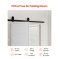 VEVOR Bi-folding Sliding Door Barn Hardware Track Kit, 52" Top Mount Track Kit, σύρεται ομαλά και αθόρυβα, βαρέως τύπου, εύκολο στην εγκατάσταση, κατάλληλο για δύο πόρτες πλυντηρίου ντουλαπιών 24" (Δεν περιλαμβάνονται)
