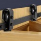 VEVOR Bi-folding Sliding Door Barn Hardware Track Kit, 52" Top Mount Track Kit, σύρεται ομαλά και αθόρυβα, βαρέως τύπου, εύκολο στην εγκατάσταση, κατάλληλο για δύο πόρτες πλυντηρίου ντουλαπιών 24" (Δεν περιλαμβάνονται)