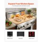 Κάλυμμα σόμπας VEVOR Noodle Board, Πίνακας πάνω κάλυμμα εστίας για καυστήρα αερίου & ηλεκτρική κουζίνα, σανίδα κοπής ξύλου μπαμπού με αυλάκια χυμών, εστίες RV/ κάλυμμα νεροχύτη κουζίνας για πάγκο & δίσκο, φυσικό
