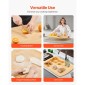 Κάλυμμα σόμπας VEVOR Noodle Board, Πίνακας πάνω κάλυμμα εστίας για καυστήρα αερίου & ηλεκτρική κουζίνα, σανίδα κοπής ξύλου μπαμπού με αυλάκια χυμών, εστίες RV/ κάλυμμα νεροχύτη κουζίνας για πάγκο & δίσκο, φυσικό