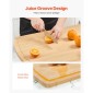 Κάλυμμα σόμπας VEVOR Noodle Board, Πίνακας πάνω κάλυμμα εστίας για καυστήρα αερίου & ηλεκτρική κουζίνα, σανίδα κοπής ξύλου μπαμπού με αυλάκια χυμών, εστίες RV/ κάλυμμα νεροχύτη κουζίνας για πάγκο & δίσκο, φυσικό
