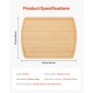 Κάλυμμα σόμπας VEVOR Noodle Board, Πίνακας πάνω κάλυμμα εστίας για καυστήρα αερίου & ηλεκτρική κουζίνα, σανίδα κοπής ξύλου μπαμπού με αυλάκια χυμών, εστίες RV/ κάλυμμα νεροχύτη κουζίνας για πάγκο & δίσκο, φυσικό