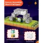 VEVOR Magnetic Blocks, 100 PCS Cemetery Zombies Set, Magnetic Building Cubes for Children, STEM Montessori Sensory Toys for Christmas Christmas Gift, Construction Stacking Toy for 3+ years Old boys and girls