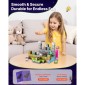 VEVOR Magnetic Blocks, 100 PCS Cemetery Zombies Set, Magnetic Building Cubes for Children, STEM Montessori Sensory Toys for Christmas Christmas Gift, Construction Stacking Toy for 3+ years Old boys and girls