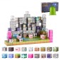 VEVOR Magnetic Blocks, 100 PCS Cemetery Zombies Set, Magnetic Building Cubes for Children, STEM Montessori Sensory Toys for Christmas Christmas Gift, Construction Stacking Toy for 3+ years Old boys and girls