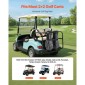 Βάση τσάντας VEVOR Golf Cart, 1370 x 195 x 60,5 mm, Συμβατή με τα περισσότερα πίσω κάθισμα 2+2 καροτσιών γκολφ με τετράγωνους σωλήνες 1,2 ιντσών, ρυθμιζόμενη βάση για καρότσια πίσω καθίσματος με ιμάντα, δεν απαιτείται τρύπημα