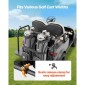 Βάση τσάντας VEVOR Golf Cart, 1370 x 195 x 60,5 mm, Συμβατή με τα περισσότερα πίσω κάθισμα 2+2 καροτσιών γκολφ με τετράγωνους σωλήνες 1,2 ιντσών, ρυθμιζόμενη βάση για καρότσια πίσω καθίσματος με ιμάντα, δεν απαιτείται τρύπημα