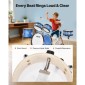 VEVOR Kids Drum Set, 5 τεμαχίων 14 ιντσών / 355,6 mm Junior Drum Set, Σετ τύμπανων για αρχάριους με ρυθμιζόμενο θρόνο και δύο ζευγάρια τύμπανα, κιτ οργάνων για τύμπανα μουσικής εκμάθησης, για παιδιά 6-13 ετών (Μπλε)