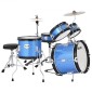 VEVOR Kids Drum Set, 5 τεμαχίων 14 ιντσών / 355,6 mm Junior Drum Set, Σετ τύμπανων για αρχάριους με ρυθμιζόμενο θρόνο και δύο ζευγάρια τύμπανα, κιτ οργάνων για τύμπανα μουσικής εκμάθησης, για παιδιά 6-13 ετών (Μπλε)