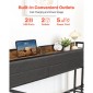 Πλαίσιο Daybed VEVOR Twin Size, Day Bed with Strend, Heavy Duty Metal Platform Rad Frame with Charging Station, Twin Day Bed with Metal Slats Support for Living Room, Υπνοδωμάτιο, Ξενώνας, Easy Assembly