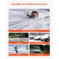 Μαρκαδόροι VEVOR Driveway, 200Pcs 122cm Μήκος 6,35mm, Ανακλαστήρες Hi-Visibility Driveway with 12 in Steel Drill Bits, Reflektive Snow Sticks Fiberglass Pole for Parking, Walkways, Snow Oring